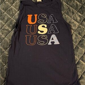 USA Graphic Sleeveless Top